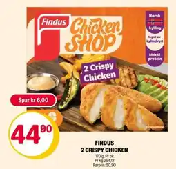 Coop Extra FINDUS 2 CRISPY CHICKEN tilbud