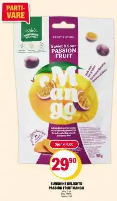 Coop Extra SUNSHINE DELIGHTS PASSION FRUIT MANGO tilbud