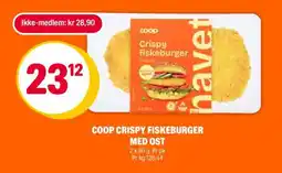 Coop Extra COOP CRISPY FISKEBURGER MED OST tilbud