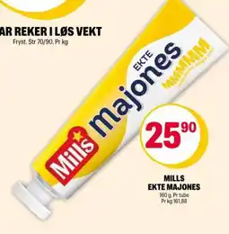 Coop Extra MILLS EKTE MAJONES tilbud