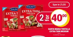 Coop Extra SANTA MARIA TORTILLA EXTRA THIN MEDIUM tilbud