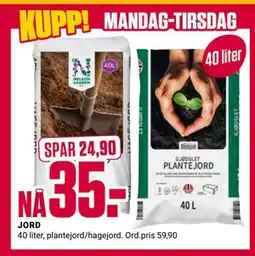 Europris JORD tilbud