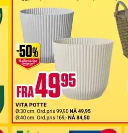 Europris VITA POTTE tilbud