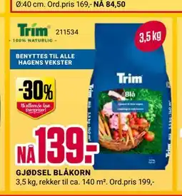 Europris GJØDSEL BLÅKORN tilbud