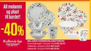 Europris All melamin og plast til bordet! tilbud