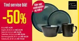 Europris Tind servise blå! tilbud