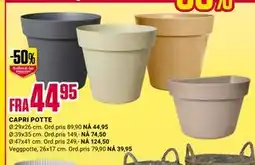 Europris CAPRI POTTE tilbud