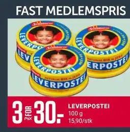 Europris LEVERPOSTEI, Medlemspris tilbud