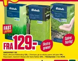 Europris GRESSFRØ 1 KG tilbud