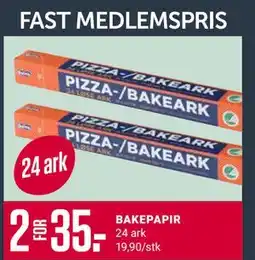 Europris BAKEPAPIR, Medlemspris tilbud