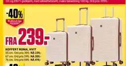 Europris KOFFERT ROMA, HVIT tilbud