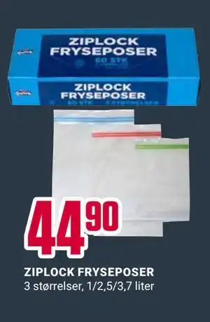 Europris ZIPLOCK FRYSEPOSER tilbud