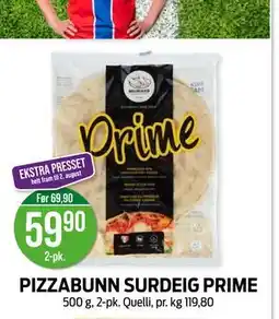 Kiwi PIZZABUNN SURDEIG PRIME tilbud