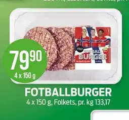 Kiwi FOTBALLBURGER tilbud