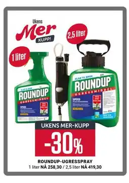 Europris ROUNDUP-UGRESSPRAY, App-pris tilbud