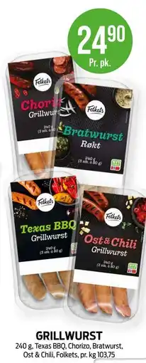 Kiwi GRILLWURST tilbud