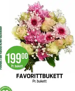 Kiwi FAVORITTBUKETT tilbud