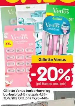 Rusta Gillette Venus tilbud