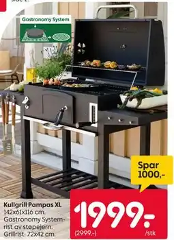 Rusta Kullgrill Pampas XL tilbud