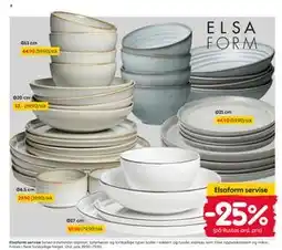 Rusta Elsaform servise tilbud