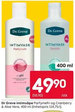 Rusta Dr Greve intimsåpe tilbud