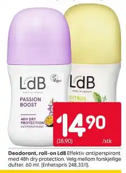 Rusta Deodorant, roll-on LdB tilbud