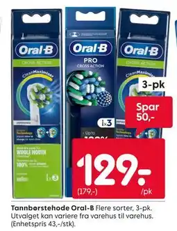 Rusta Tannbørstehode Oral-B tilbud