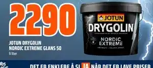Obs Bygg JOTUN DRYGOLIN NORDIC EXTREME GLANS 50 tilbud