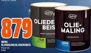 Obs Bygg INFRA OLJEMALING/OLJEDEKKBEIS tilbud