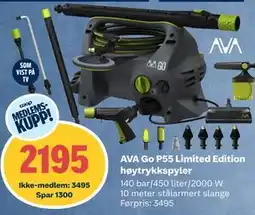 Obs Bygg AVA Go P55 Limited Edition høytrykkspyler tilbud