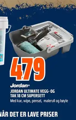 Obs Bygg JORDAN ULTIMATE VEGG- OG TAK 18 CM SUPERSETT tilbud