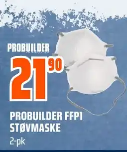Obs Bygg PROBUILDER FFP1 STØVMASKE tilbud