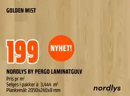 Obs Bygg NORDLYS BY PERGO LAMINATGULV tilbud