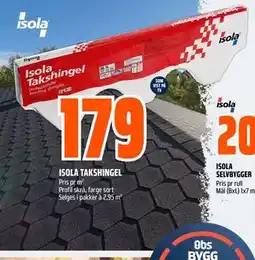 Obs Bygg ISOLA TAKSHINGEL tilbud