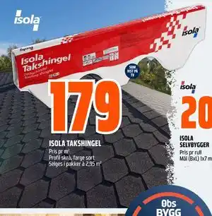 Obs Bygg ISOLA TAKSHINGEL tilbud
