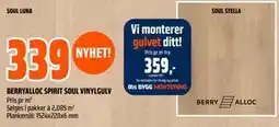 Obs Bygg BERRYALLOC SPIRIT SOUL VINYLGULV tilbud