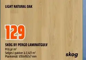 Obs Bygg SKOG BY PERGO LAMINATGULV tilbud