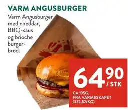 Jacobs VARM ANGUSBURGER tilbud