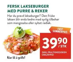 Jacobs FERSK LAKSEBURGER MED PURRE & REKER tilbud