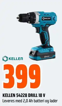 Obs Bygg KELLEN 54228 DRILL 18 V tilbud