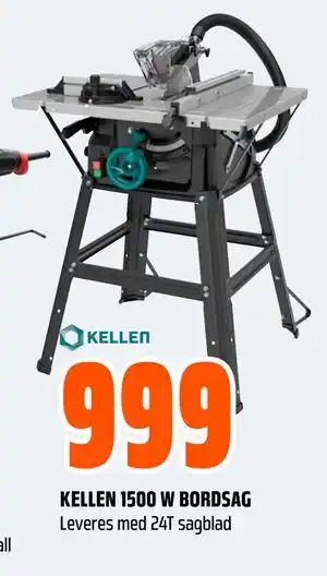 Obs Bygg KELLEN 1500 W BORDSAG tilbud