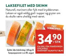 Jacobs LAKSEFILET MED SKINN tilbud