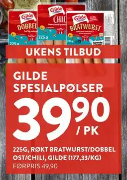 Jacobs GILDE SPESIALPØLSER tilbud