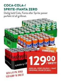 Jacobs COCA-COLA-/ SPRITE-/FANTA ZERO tilbud