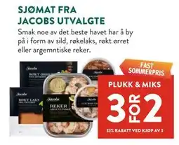 Jacobs SJØMAT FRA JACOBS UTVALGTE tilbud