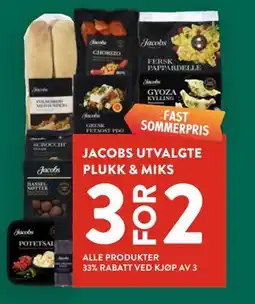 Jacobs JACOBS UTVALGTE PLUKK & MIKS tilbud