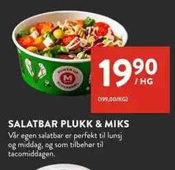 Jacobs SALATBAR PLUKK & MIKS tilbud