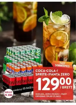 Jacobs COCA-COLA-/ SPRITE-/FANTA ZERO tilbud