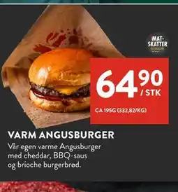 Jacobs VARM ANGUSBURGER tilbud