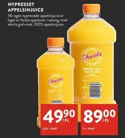 Jacobs NYPRESSET APPELSINJUICE tilbud